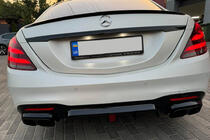 Mercedes S-class W222 2013-2022 гг. Задний диффузор BRB (под покраску, 2018+) фото 9