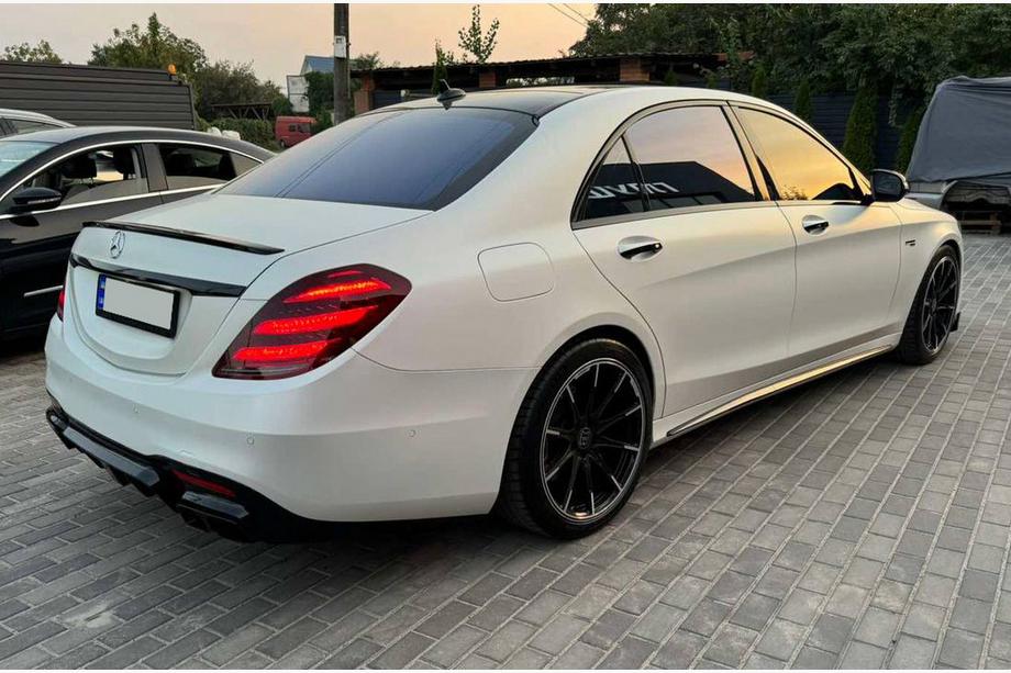 Mercedes S-class W222 2013-2022 гг. Задний диффузор BRB (под покраску, 2018+) Image