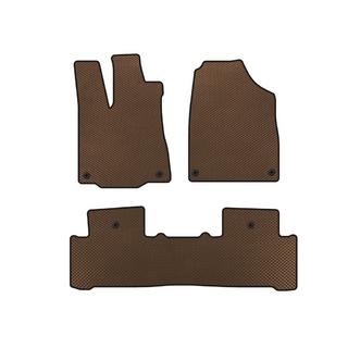 Коврики EVA (2 ряда, Коричневые) Acura MDX 2013-2020 гг.
