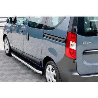 Боковые Подножки Fullmond (2 шт., Алюминий) Dacia Dokker 2013-2022 гг. фото 1