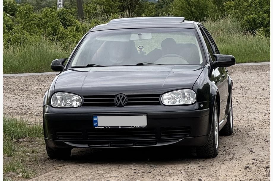 Volkswagen Golf 4 1997-2006 гг. Передний лип DPT (черный матовый) Фото 4