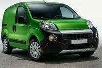 Citroen Nemo 2007-2017 гг. Накладки на противотуманные фары верхняя модель (2 шт, нержавейка) фото 1