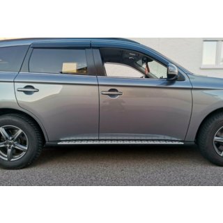 Боковые Подножки OEM V1 (2 шт, Алюминий) Mitsubishi Outlander 2012-2021 гг. фото 1