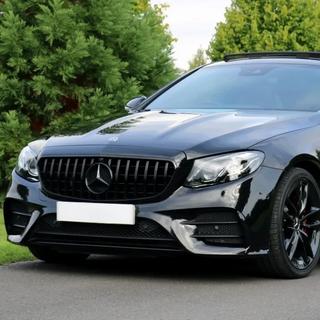 Передняя Решетка GT Panamericana Черная (для Avantgarde/AMG-Line/E43 AMG/E53 AMG 2016-2020) Mercedes E-сlass W213 2016-2023 гг. фото 1