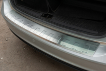 Ford C-Max/Grand C-Max 2010-2019 гг. Накладка на задний бампер OmsaLine (нержавейка) фото 1