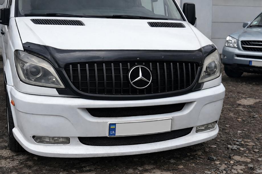 Mercedes Sprinter W906 2006–2018 гг. Передняя Решетка GT Panamericana Черная (2006-2013) Фото 2