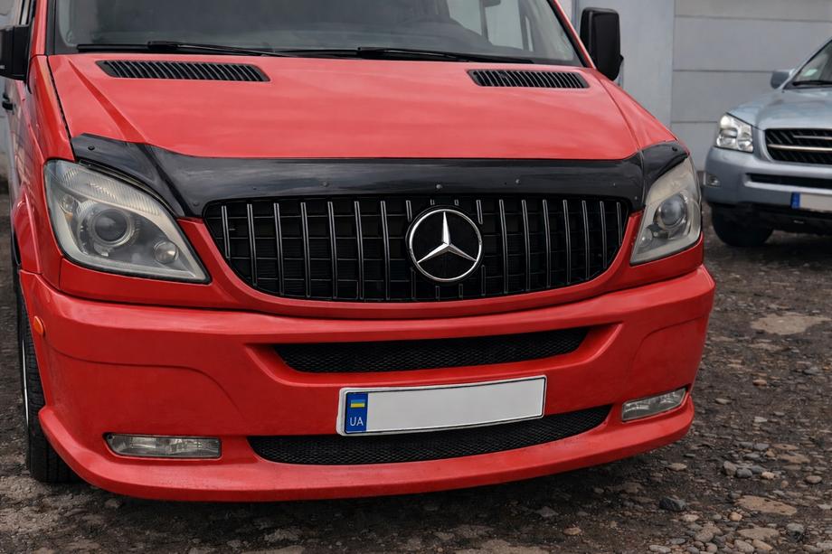 Mercedes Sprinter W906 2006–2018 гг. Передняя Решетка GT Panamericana Черная (2006-2013) Фото 1