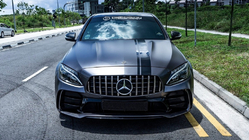 Mercedes C-class W205 2014-2021 гг. Передний бампер в сборе (дизайн C63 GT) фото 2