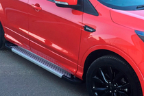 Ford Kuga/Escape 2013-2019 гг. Боковые Подножки Allmond Grey (2 шт, Алюминий) фото 5