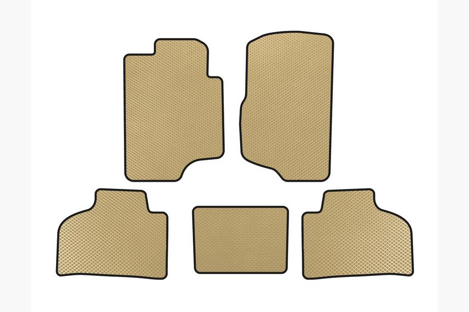 Chevrolet Silverado 2007-2013 гг. Коврики EVA (Бежевые) Image