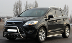 Ford Kuga 2008-2013 гг. Кенгурятник WT003 (нержавейка) фото 2