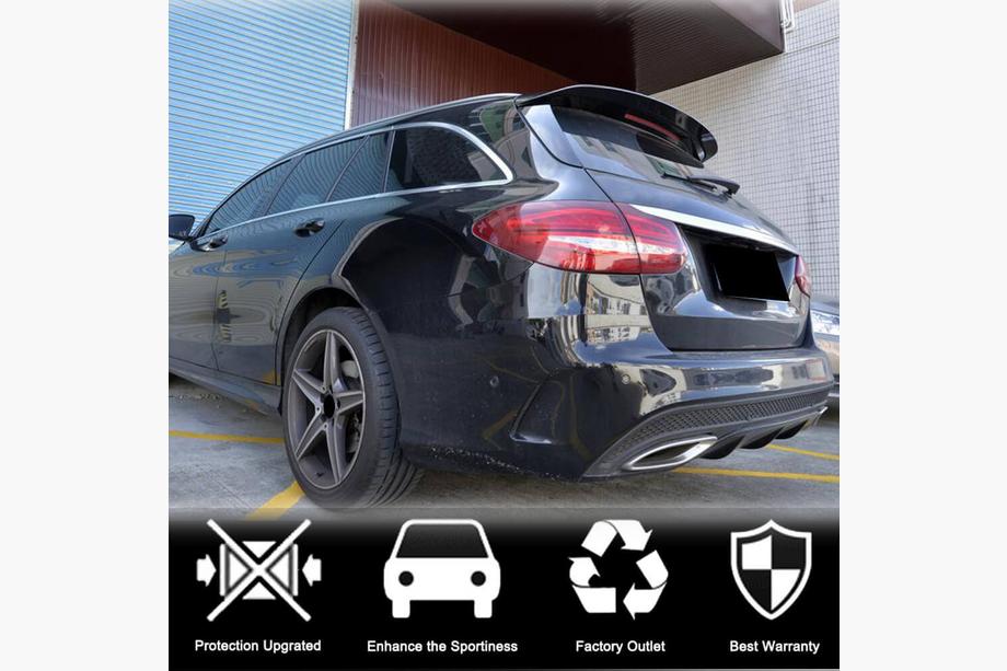 Mercedes C-class W205 2014-2021 гг. Спойлер (для Base/AMG-Line SW 2015-2019, Карбон) Фото 3