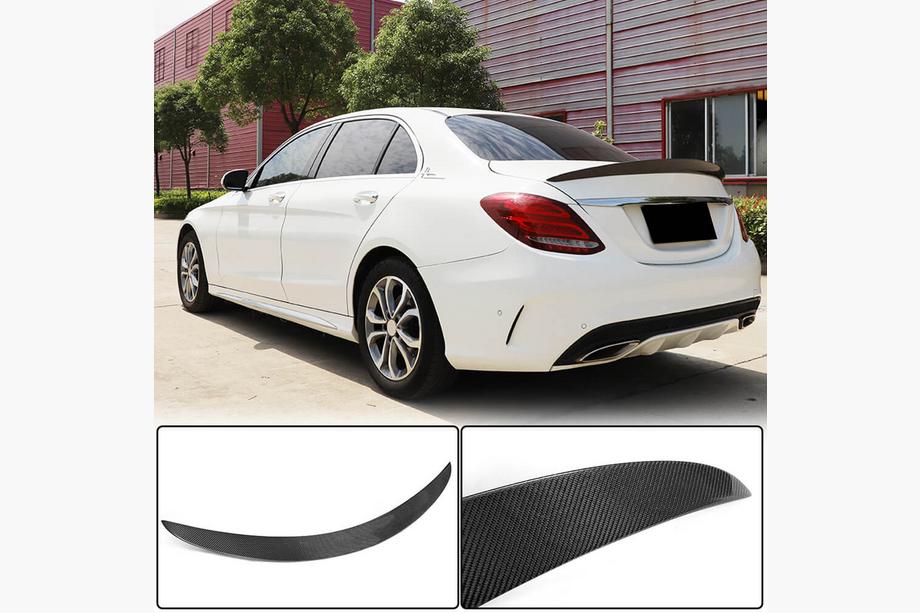 Mercedes C-class W205 2014-2021 гг. Спойлер V2 (для SD 2015-2019, Карбон) Image