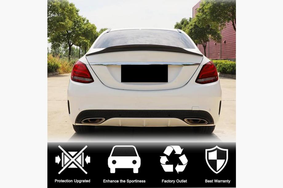Mercedes C-class W205 2014-2021 гг. Спойлер V4 (для SD 2015-2021, Карбон) Фото 3