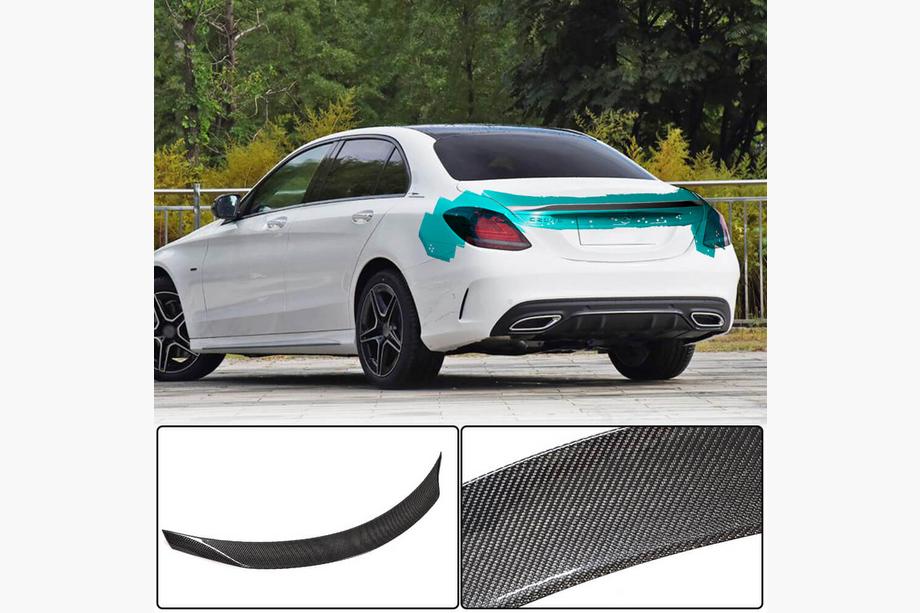 Mercedes C-class W205 2014-2021 гг. Спойлер V5 (для SD 2015-2021, Карбон) Image