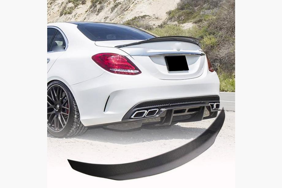 Mercedes C-class W205 2014-2021 гг. Спойлер V7 (для SD 2015-2021, Карбон) Image
