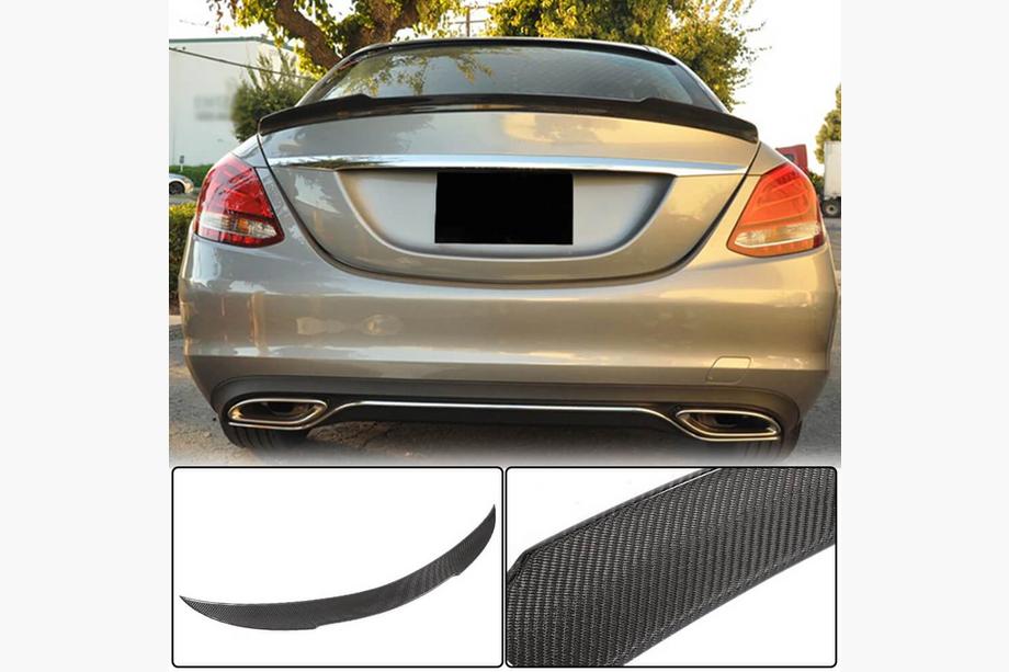 Mercedes C-class W205 2014-2021 гг. Спойлер V12 (для SD 2015-2021, Карбон) Image