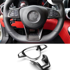 Mercedes C-class W205 2014-2021 гг. Накладка на Руль Карбон фото 1