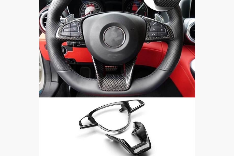 Mercedes C-class W205 2014-2021 гг. Накладка на Руль Карбон Image