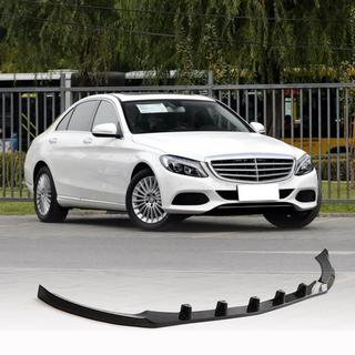 Накладка на передний бампер Lip V2 (для SD Base 2019-2021, Карбон) Mercedes C-class W205 2014-2021 гг. фото 1