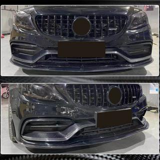 Карбоновые накладки на противотуманные фары (для C63 AMG 2015-2019) фото 4