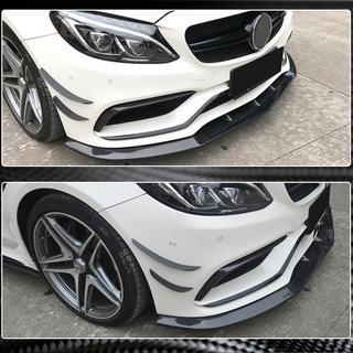 Передний бампер Лип V1 для SD C63 AMG 2015-2019 Карбон фото 3