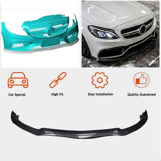 Передняя губа бампера V2 для SD C63 AMG 2015-2019 Карбон фото 2