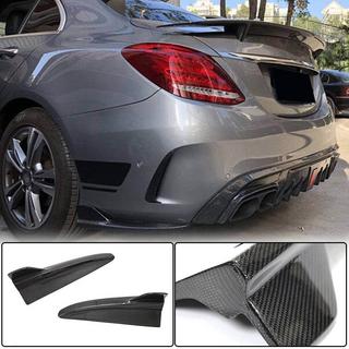 Флап накладки на задний бампер для SD C43/C63 AMG 2015-2019 Карбон фото 1
