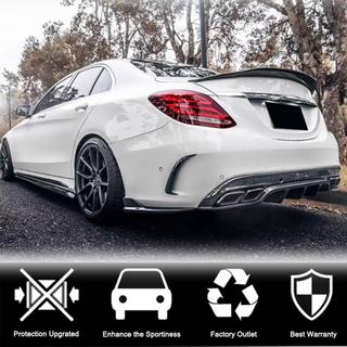 Флап накладки на задний бампер для SD C43/C63 AMG 2015-2019 Карбон фото 2