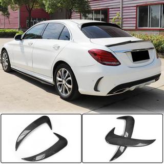 Накладки на задний бампер для SD C43/C63 AMG 2015-2019 Карбон фото 1