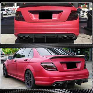 Диффузор заднего бампера V1 для AMG SD 2008-2011, Карбон фото 4