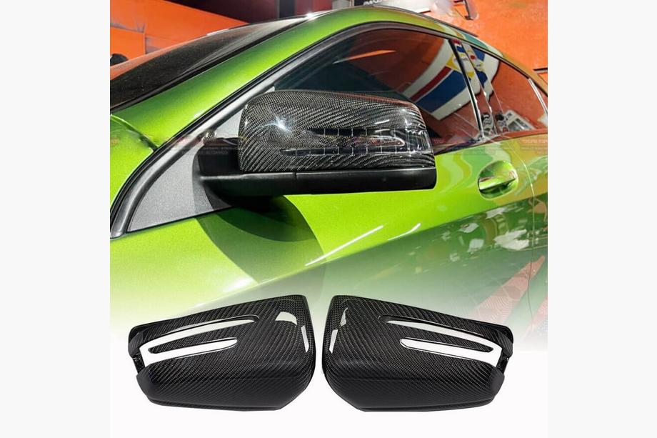Mercedes C-class W204 2007-2015 гг. Накладки на Зеркала Карбон Image