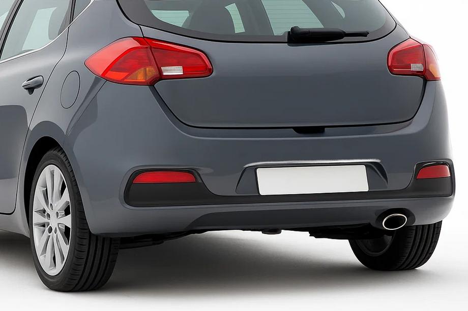 Kia Ceed 2012-2018 гг. Хромированная накладка над номером для HB (нержавейка) Image
