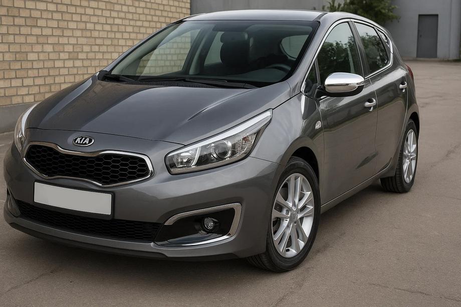 Kia Ceed 2012-2018 гг. Накладки на Зеркала (2 шт, Нержавейка) Image