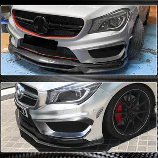 Карбоновые Накладки на Передний Бампер для CLA45 AMG SD 2013-2016 фото 4