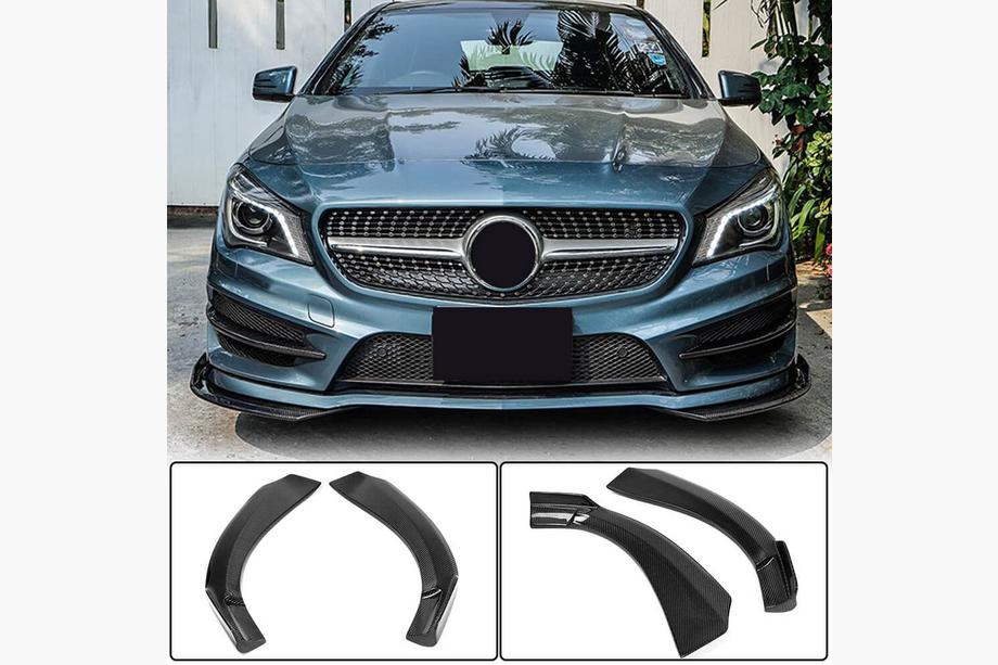 Mercedes CLA C117 2013-2019 гг. Карбоновые Накладки на Передний Бампер (для Base SD 2013-2016) Image