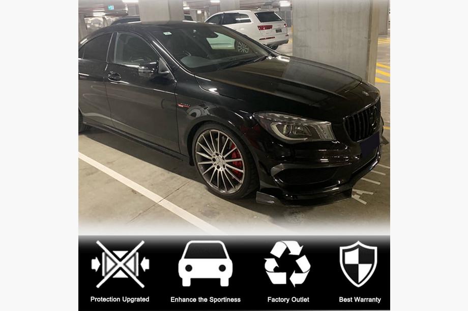 Mercedes CLA C117 2013-2019 гг. Карбоновые Накладки на Передний Бампер (для Base SD 2013-2016) Фото 2