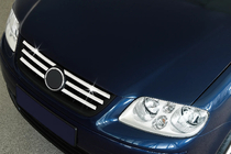 Volkswagen Polo 2001-2009 гг. Хромированные Накладки на Решетку (Нержавейка) 2001-2003 фото 1