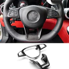 Mercedes A-class W176 2012-2018 гг. Накладка на Руль Карбон фото 1