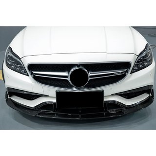 Карбоновые накладки на передний бампер для CLS63 AMG SD 2015-2018 Mercedes CLS C218 2011-2018 гг. фото 2
