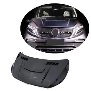 Капот V2 (2014-2019, Карбон) Mercedes Vito/V-class W447 2014- гг. фото 1