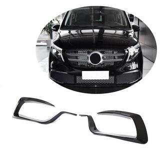 Накладки на противотуманные фары V2 (2020+, Сухой карбон) Mercedes Vito/V-class W447 2014- гг. фото 1