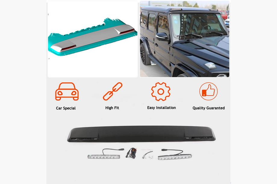 Mercedes G class W463 1990-2018 гг. Спойлер AMG-Design (для 2004-2018, Карбон) Фото 4