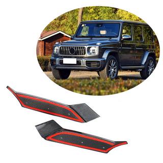 Флап накладки на передний бампер для G63 AMG 2019-2021 Карбон фото 1