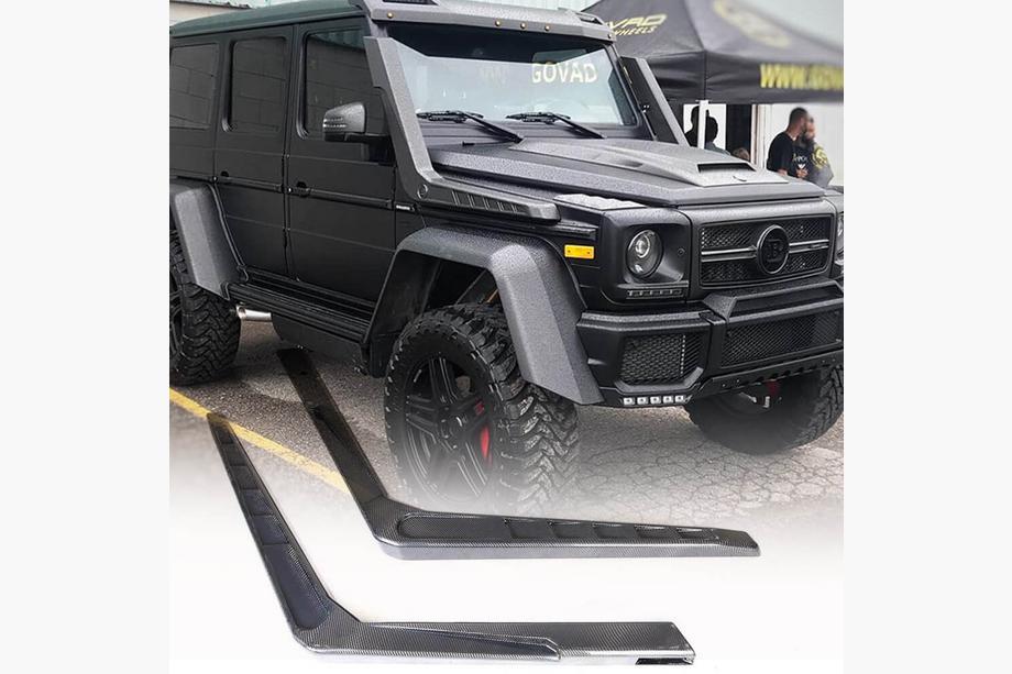 Mercedes G class W463 1990-2018 гг. Шноркель (для 2004-2018, 2 шт, Карбон) Фото 1