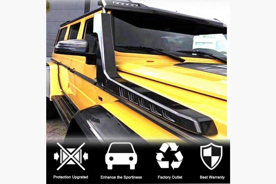 Mercedes G class W463 1990-2018 гг. Шноркель (для 2004-2018, 2 шт, Карбон) Фото 3