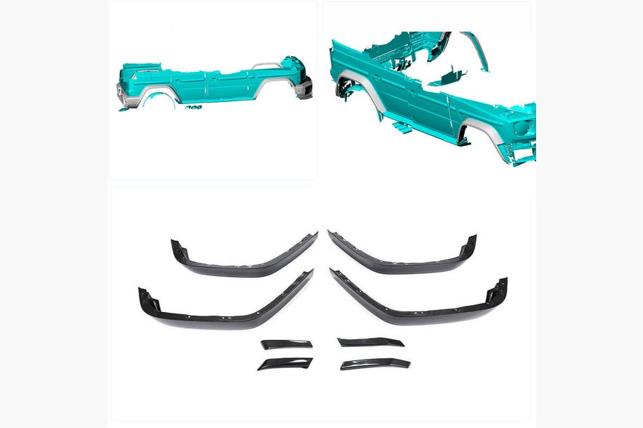 Mercedes G class W463 2018-2024 гг. Расширители арок (для обвеса Carbon Set, Карбон) Фото 2