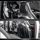 Mercedes CLA C117 2013-2019 гг. Накладки на сиденья из Dry Carbon фото 6