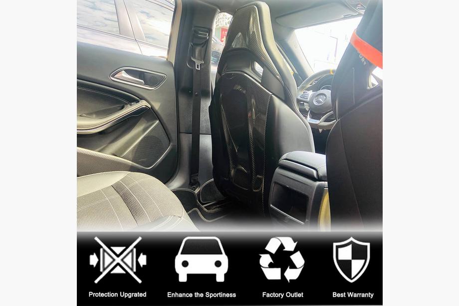 Mercedes CLA C117 2013-2019 гг. Накладки на сиденья из Dry Carbon Фото 4