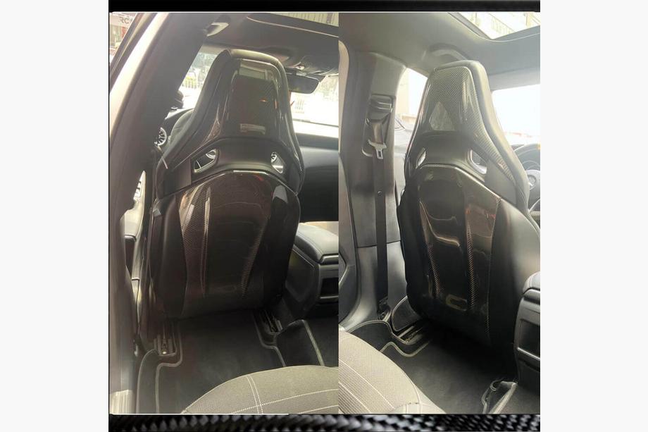 Mercedes GLA X156 2014-2019 гг. Накладки на сиденья из Dry Carbon Фото 5